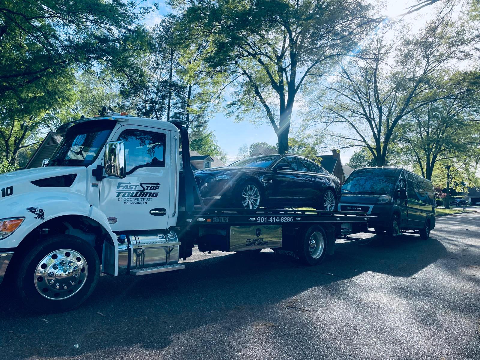 Fast stop towing service in Zachary